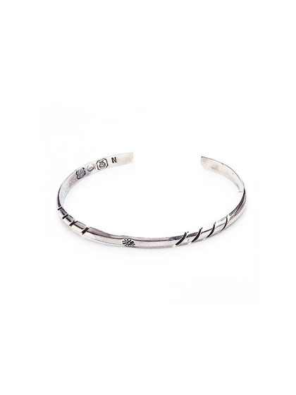 노스웍스_ Stamped 900Silver Cuff Bracelet [W-015]