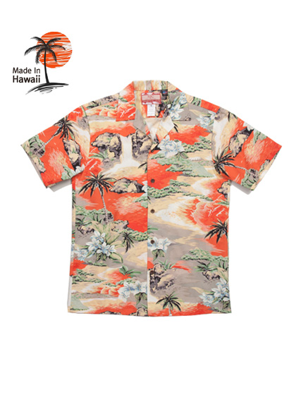하와이안셔츠_ 102C.739 Hawaii Shirts [Orange]