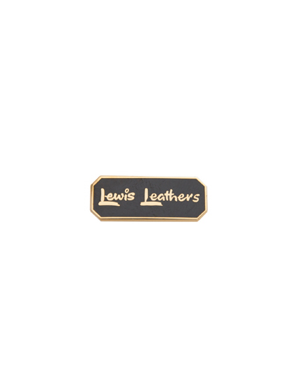 루이스레더_ LEWIS LEATHERS LOGO BADGE  [BLACK/GOLD]