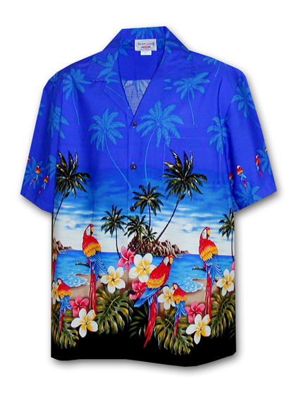 퍼시픽레전드_ Hawaiian Shirts 440-3468 [Blue]