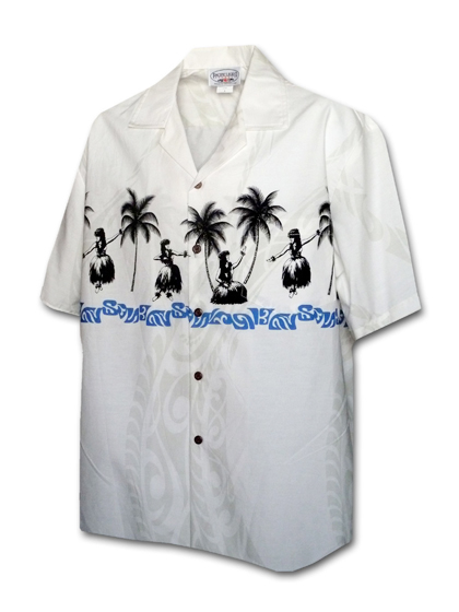 퍼시픽레전드_ Hawaiian Shirts 440-3793 [White]