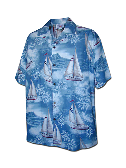 퍼시픽레전드_ Hawaiian Shirts 410-3610 [Slate]