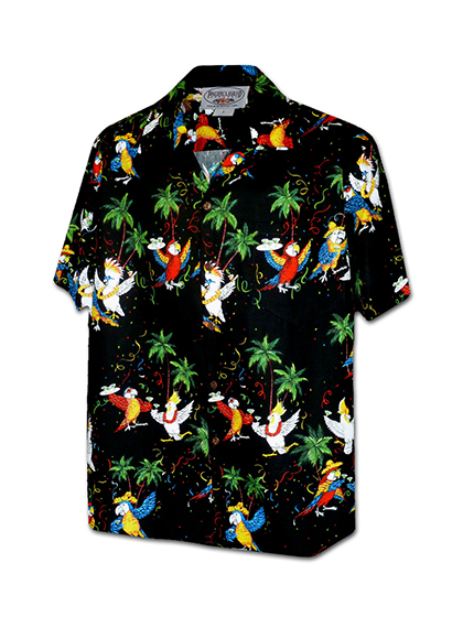 퍼시픽레전드_ Hawaiian Shirts 410-3952 [Black]