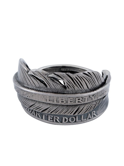 노스웍스_ North Works 25¢ Liberty Feather Ring [N-522]