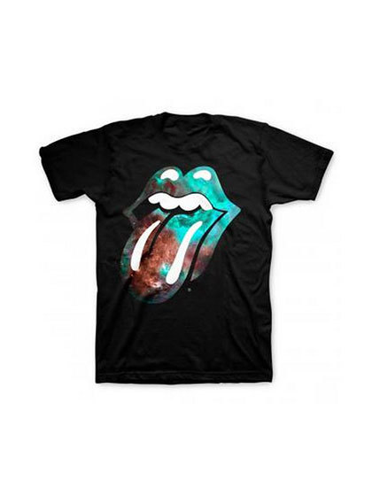 블리치아트_ Rolling Stones Galaxy Tongue T-Shirt [BLACK]