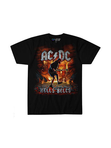 블리치아트_ ACDC Rock Eruption T-Shirt [BLACK]