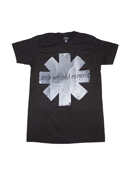 블리치아트_ Red Hot Chili Peppers Duct Tape Asterisk T-Shirt [BLACK]