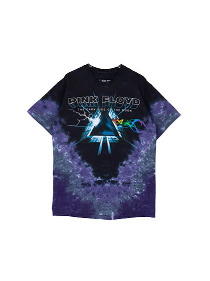 블리치아트_ Pink Floyd Dark Side Vortex T-Shirt [BLACK/PURPLE]