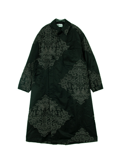 코너스톤_ Traditional Oversized Trenchcoat [Black]