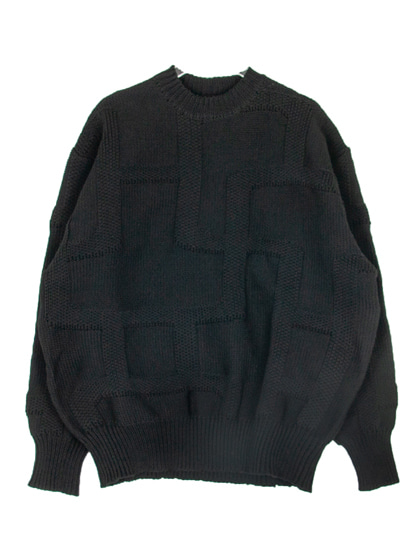 코너스톤_ Twisted Sweater [Black]