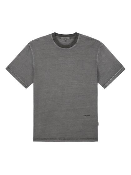 토니웩_ Brushed Garment-dye T-shirt [Pigon Pigment]