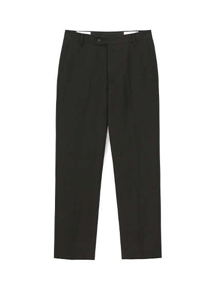 토니웩_ Linen-blend Classic Trousers [Black]