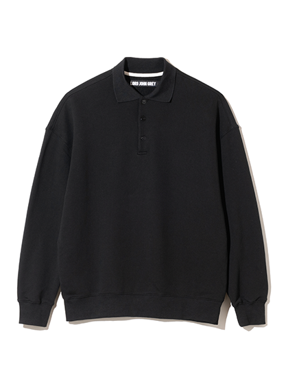 로드존그레이_ tidy polo sweatshirts [black]