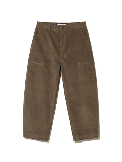 로드존그레이_corduroy curve pants [brown]