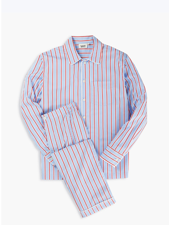 슬리피존스_ Henry Pajama Set [Red, Blue &amp; White Dual Stripe]