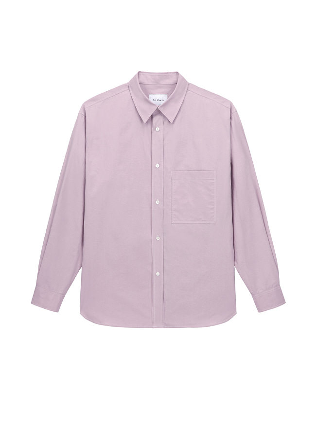 아트 이프 액츠_ Solid Pocket Shirt [Light Purple]