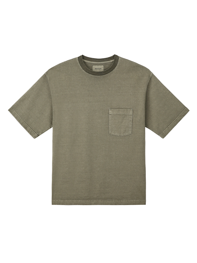 아트 이프 액츠_ One Pocket Garment Dyeing T-Shirts [Olive]