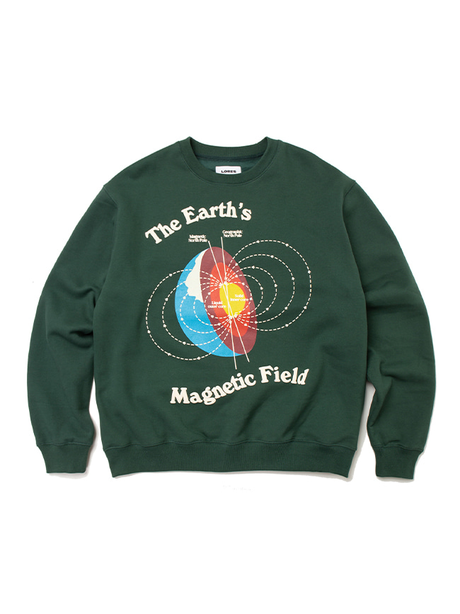 로어즈_ Magnetic Field SweatShirts [Green]