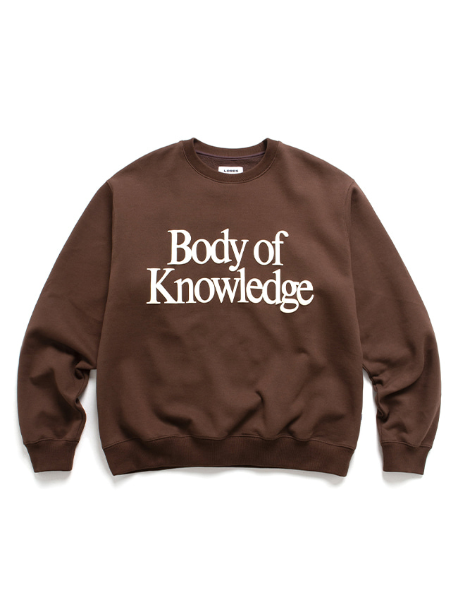 로어즈_ Knowledge Sweatshirts [Brown]