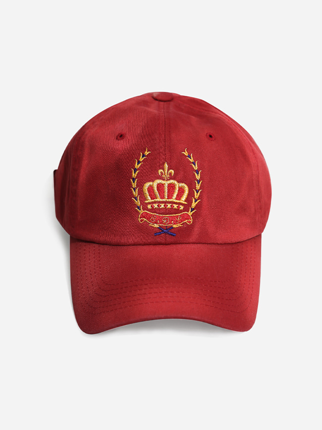 벌스데이수트_ CROWN LOGO CAP [RED]