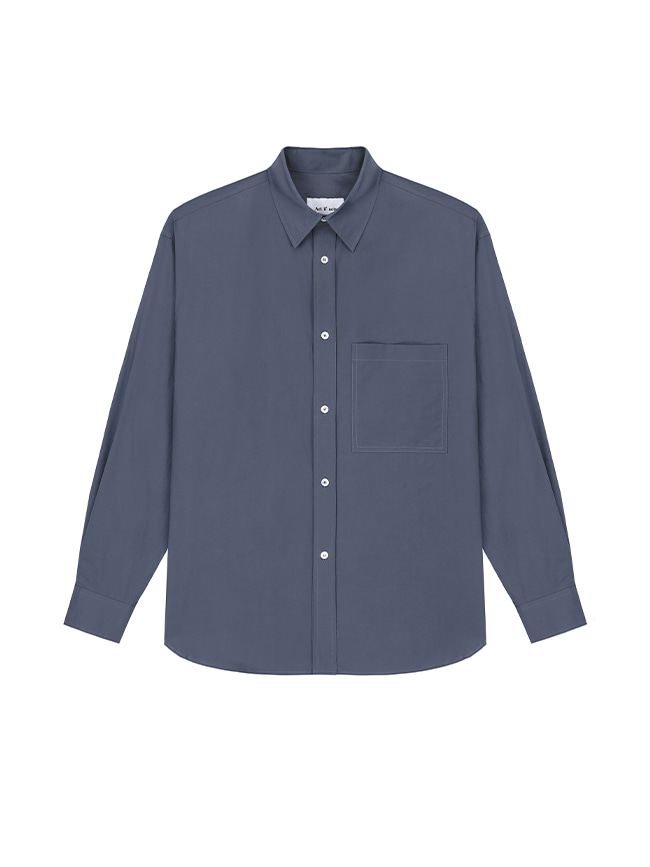 아트 이프 액츠_ New Solid Pocket Shirt [Dawn Blue]