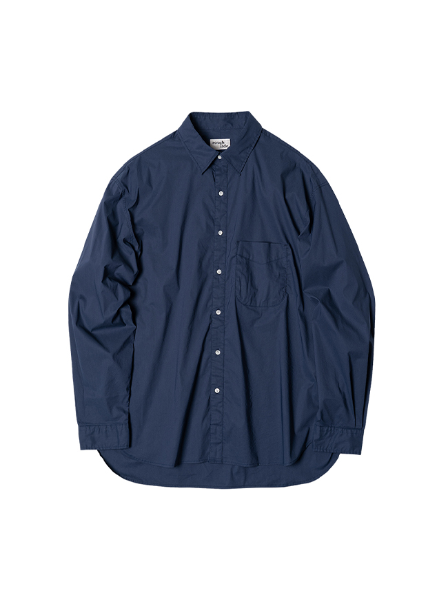 러프사이드_ Shirring Shirt [Dark Blue]
