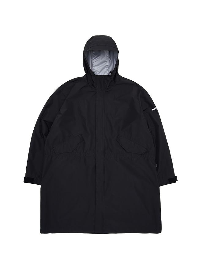 와일드띵스_ Hooded Rain Coat [Black]