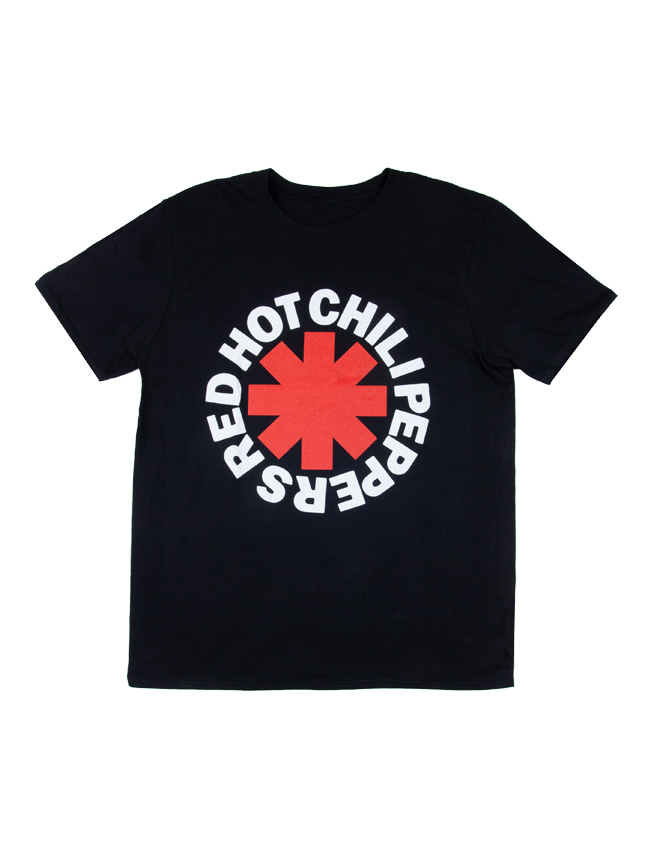 블리치아트_ RED HOT CHILI PEPPERS CLASSIC ASTERISK T-SHIRT [BLACK]