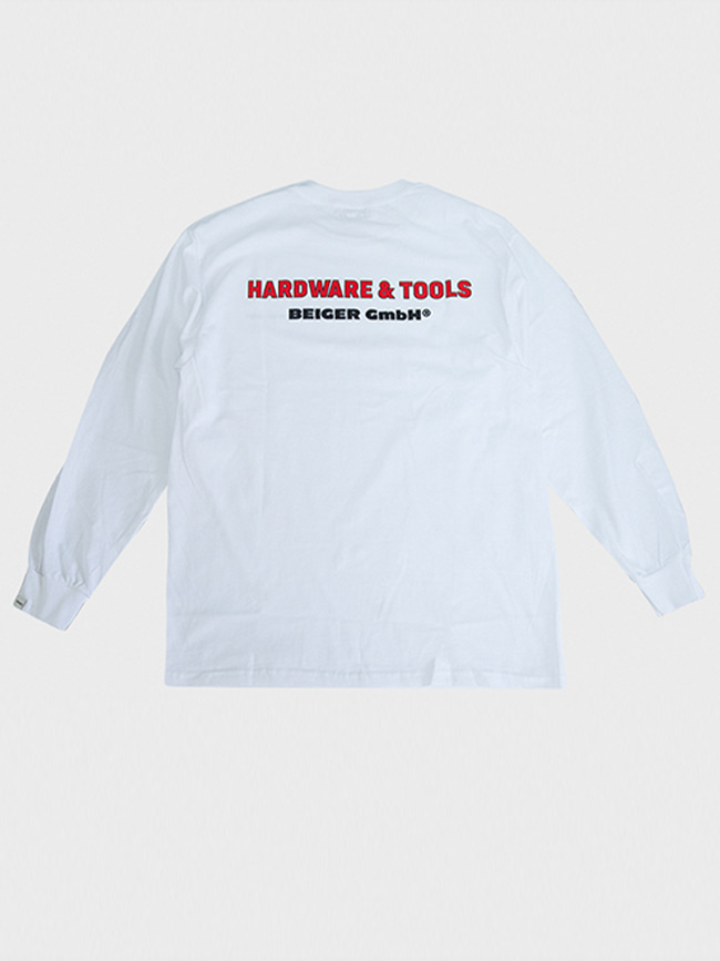 베이거 하드웨어_ BH Hardware&amp;tools long sleeve T-shirt [White]