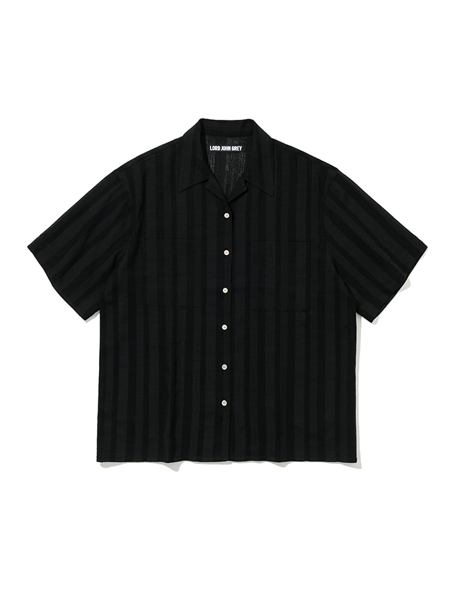 로드존그레이_open collar pocket s/s shirts [black]