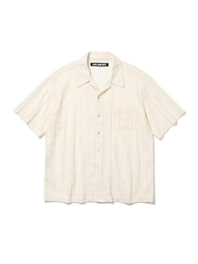 로드존그레이_lace open collar s/s shirts [off white]