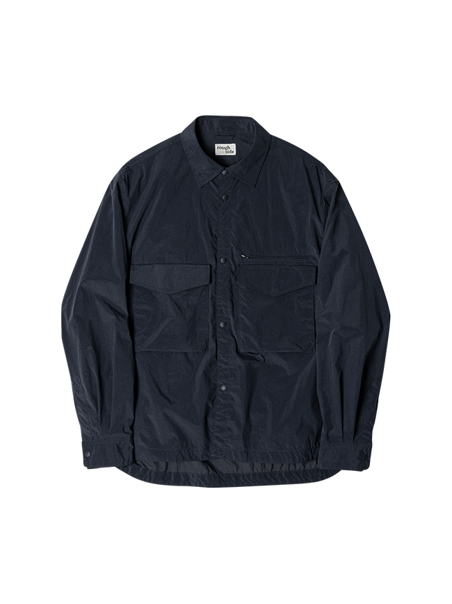 러프사이드_ Crunch Shirt Jacket [Navy]