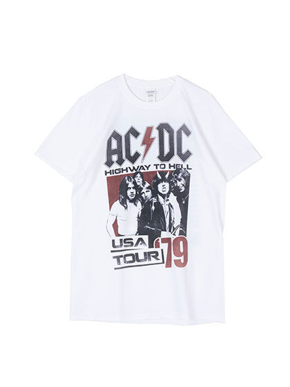 블리치아트_[B CONDITION] ACDC Highway to Hell Tour 79 T-Shirt [WHITE/2XL]