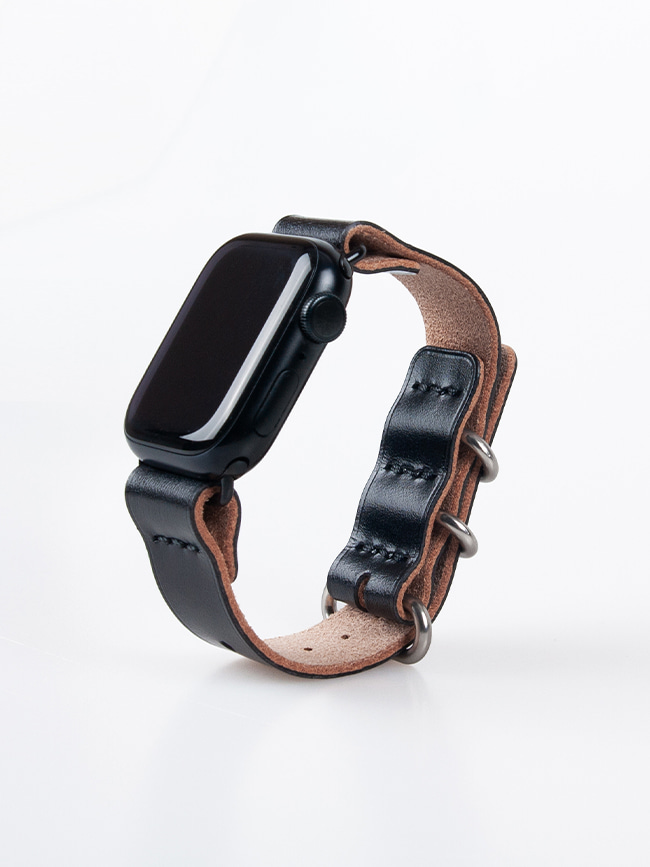 토니웩_ Apple Watch Starp Bridle Leather (Woman) [Black]