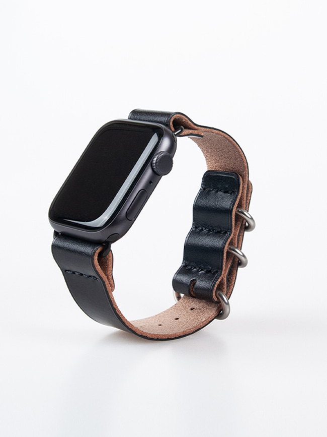 토니웩_ Apple Watch Starp Bridle Leather (Man) [Black]