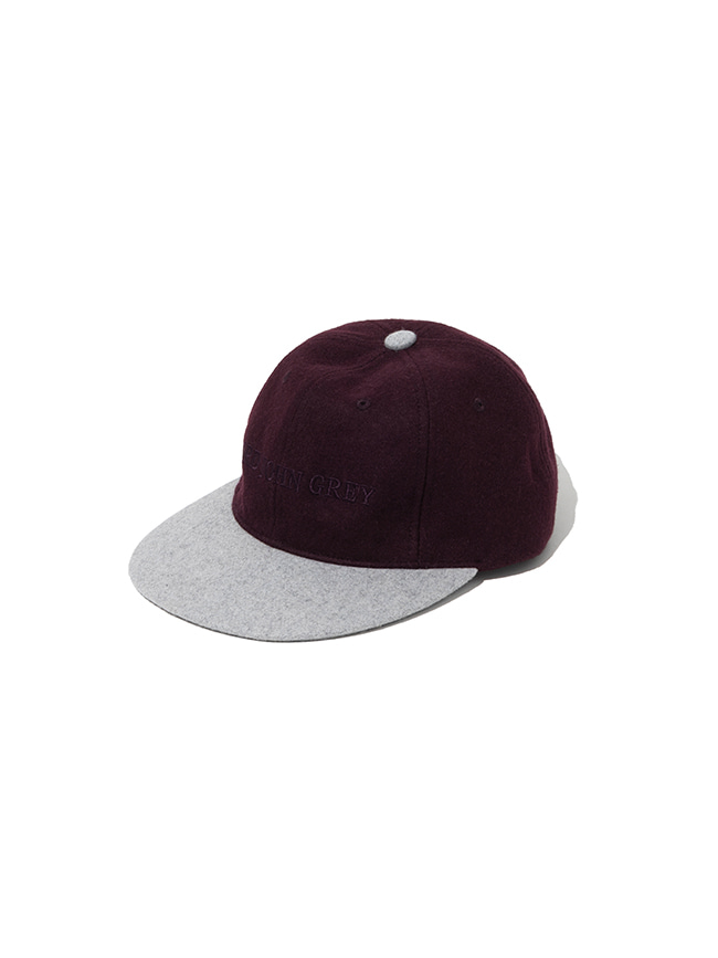 로드존그레이_ logo wool ball cap [burgundy]