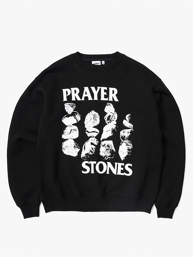 와일드띵스_ WT Prayer Stone Crewneck [Black]