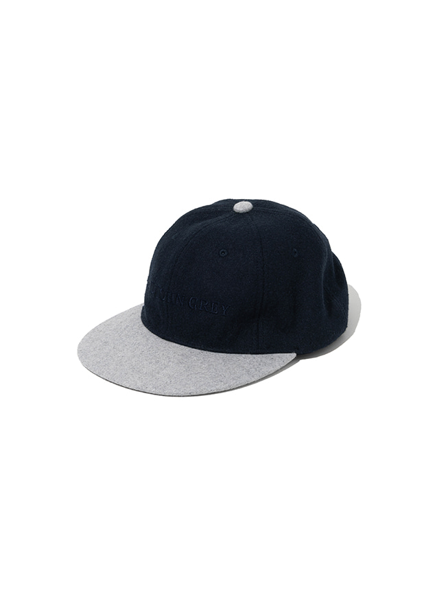 로드존그레이_ logo wool ball cap [navy]
