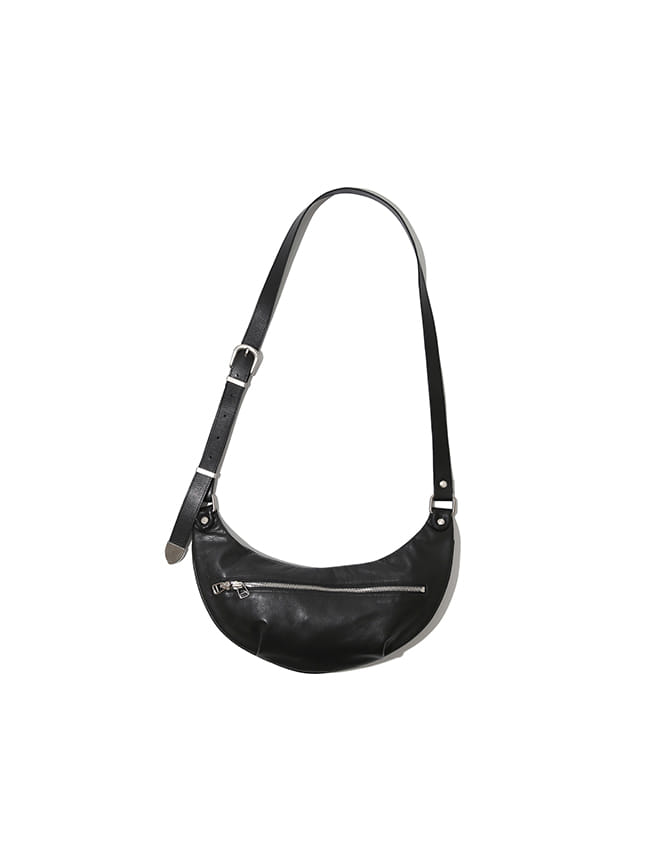 로드존그레이_leather strap bag [black]