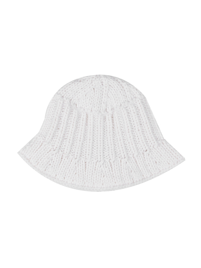 첵야헤드_ ATT Knit Bucket Hat / t’1562 [Off White]
