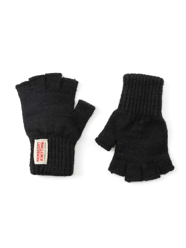 뉴베리니팅_ Fingerless Gloves [Black]