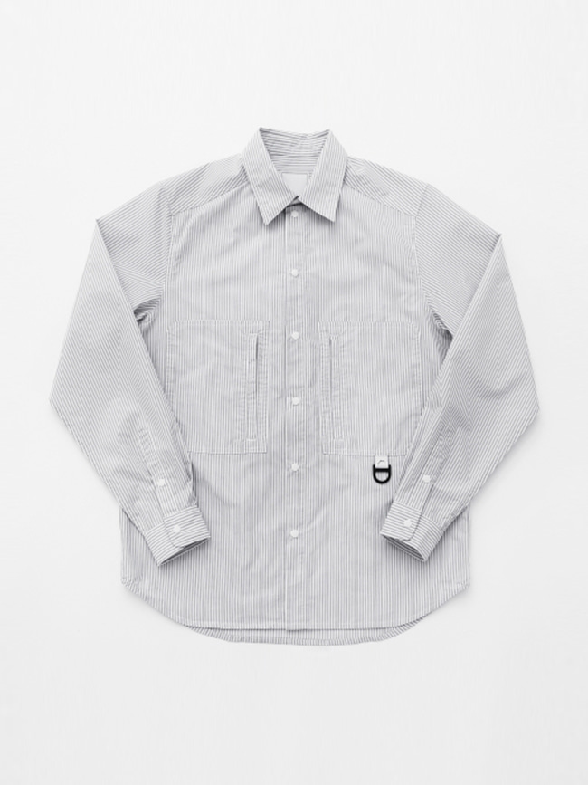 케일_ Hiker Shirts [Grey Stripe]