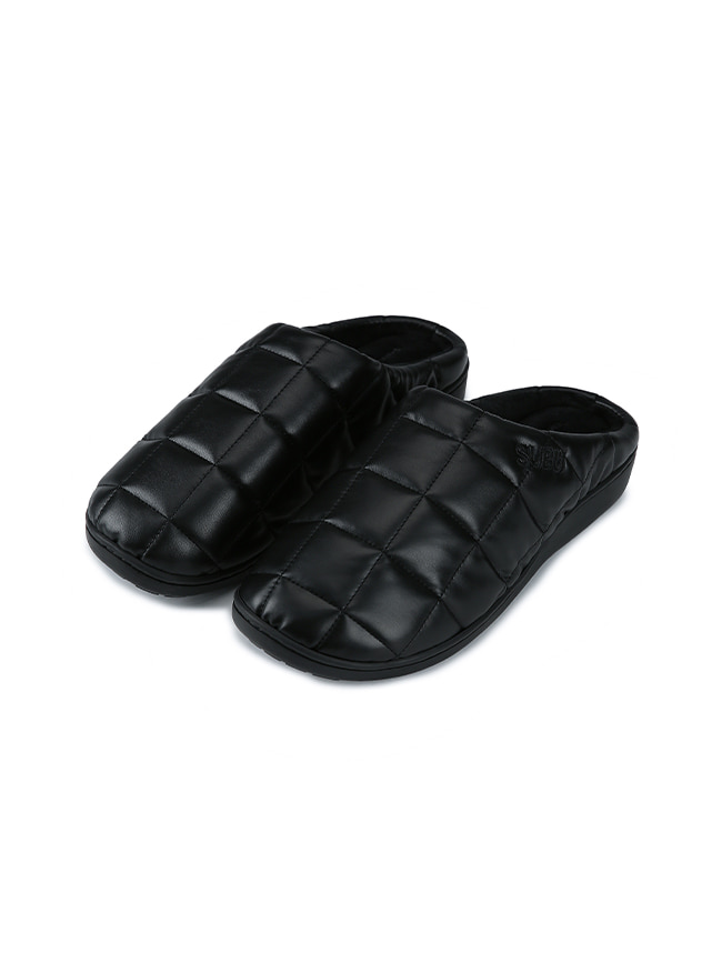 스부_  SUBU X Tonywack Quilted Leather Down Sandal [Black]