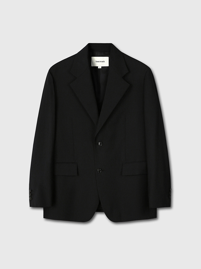 토니웩_ Relaxed Fit Tailored Blazer [Black]
