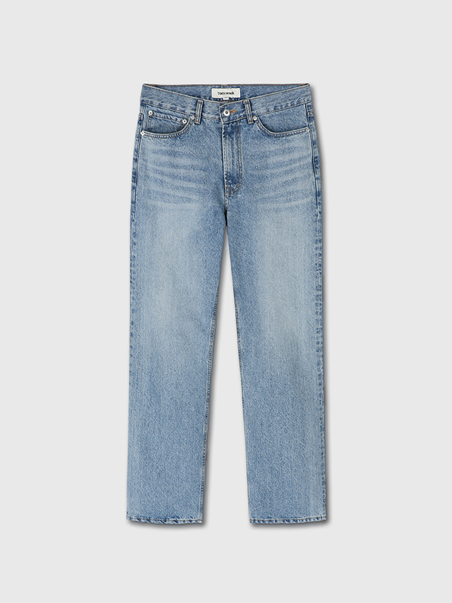 토니웩_ Straight Cut Denim Jeans [Faded Light Blue]