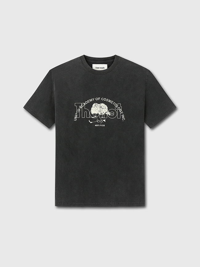 토니웩_ Thonet Overlay Garment Dyeing T-shirt [Faded Black]