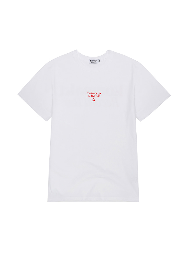 콤팩트 레코드 바_ New Symbol T-Shirt [White/Red]