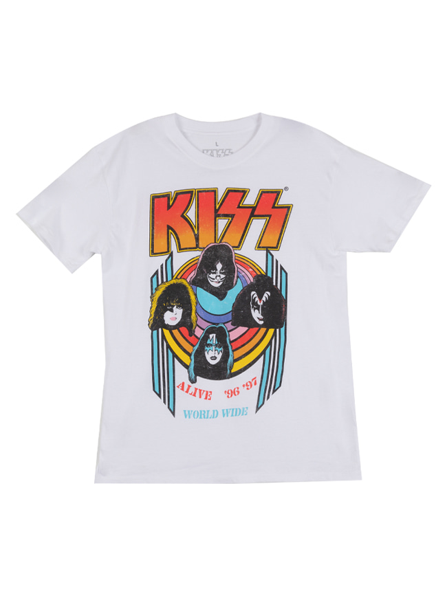 블리치아트_ Kiss World Wide T-Shirt [WHITE]