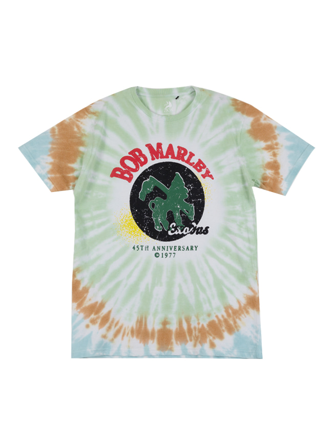 블리치아트_ BobMarley 45th Anniversary Dip-Dye T-Shirt [GREEN]