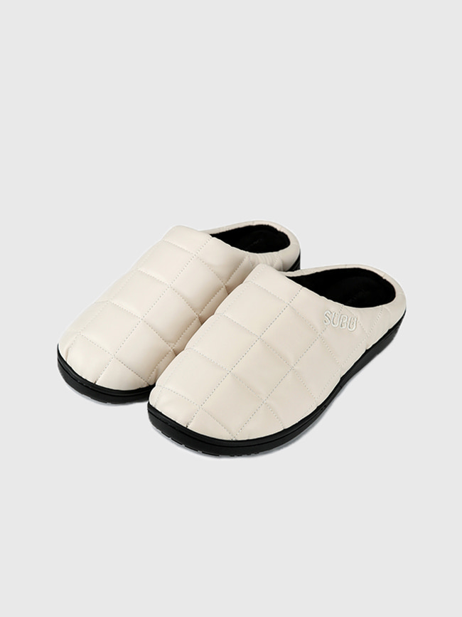 스부_  SUBU X Tonywack Quilted Leather Down Sandal [Cream]